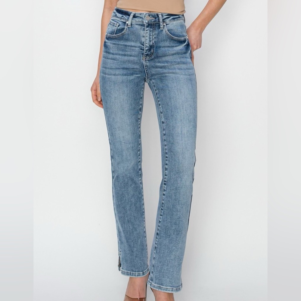 Risen Jeans Size 3xl High-Rise Straight Leg Women's Jeans - Size 3xl